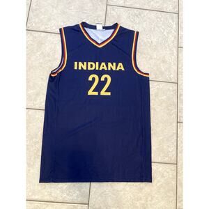 WNBA Caitlyn Clark Indiana Fever blue and yellow basketball jersey